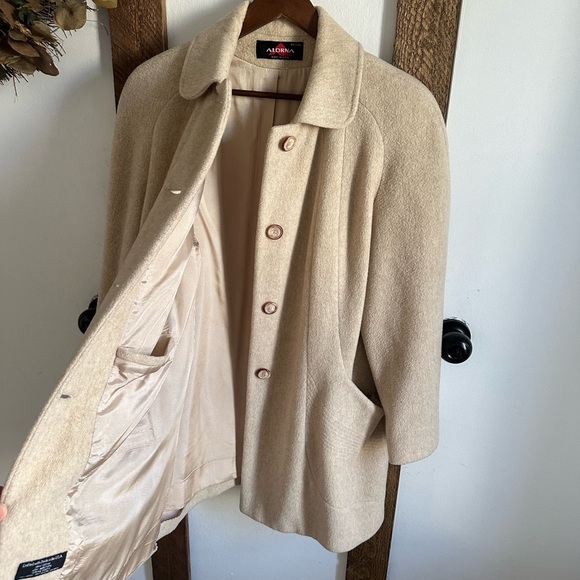 Vintage Alorna Women’s Wool with Nylon Lining Peacoat Size petite Large Made USA - Picture 8 of 14